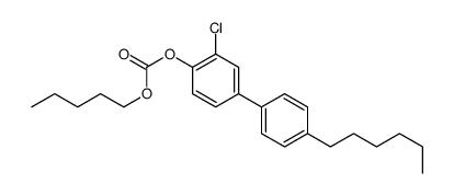 [2-chloro-4-(4-hexylphenyl)phenyl] pentyl carbonate Structure