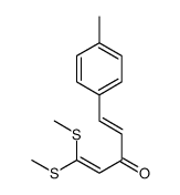 5-(4-methylphenyl)-1,1-bis(methylsulfanyl)penta-1,4-dien-3-one Structure