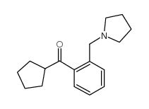 CYCLOPENTYL 2-(PYRROLIDINOMETHYL)PHENYL KETONE Structure