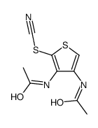 (3,4-diacetamidothiophen-2-yl) thiocyanate Structure