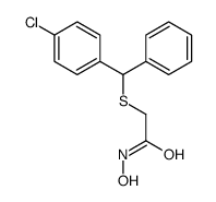 2-[(4-chlorophenyl)-phenylmethyl]sulfanyl-N-hydroxyacetamide结构式