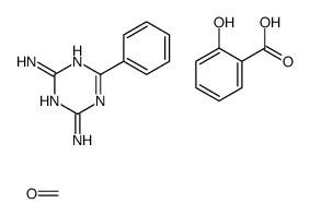 formaldehyde,2-hydroxybenzoic acid,6-phenyl-1,3,5-triazine-2,4-diamine Structure