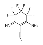 2-amino-3,3,4,4,5,5-hexafluoro-6-iminocyclohexene-1-carbonitrile结构式