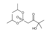 Phosphonic acid, (3-hydroxy-3-methyl-2-oxobutyl)-, diisopropyl ester Structure