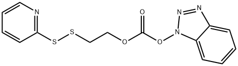 Benzo[d][1,2,3]triazol-1-yl-2-(2-(pyridin-2-yl)disulfanyl) ethyl carbonate Structure