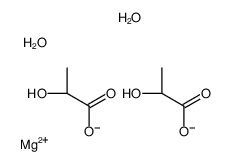 magnesium,(2S)-2-hydroxypropanoate,dihydrate Structure