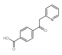 4-(2-pyridin-2-ylacetyl)benzoic acid结构式