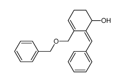 (E)-2-benzylidene-3-benzyloxymethyl-cyclohex-3-enol结构式