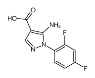 5-amino-1-(2,4-difluorophenyl)pyrazole-4-carboxylic acid Structure