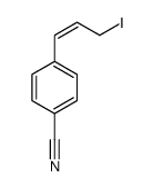 4-(3-iodoprop-1-enyl)benzonitrile结构式