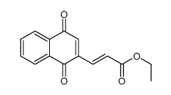 ethyl 3-(1,4-dioxonaphthalen-2-yl)prop-2-enoate结构式