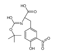 (2S)-3-(4-hydroxy-3-nitrophenyl)-2-[(2-methylpropan-2-yl)oxycarbonylamino]propanoic acid Structure