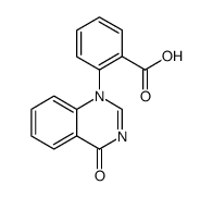 Benzoic acid, 2-(4-oxo-1(4H)-quinazolinyl) Structure