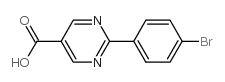 2-(4-bromophenyl)pyrimidine-5-carboxylic acid结构式