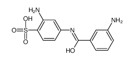 2-amino-4-[(3-aminobenzoyl)amino]benzenesulfonic acid结构式