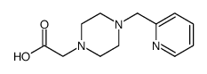 1-Piperazineacetic acid, 4-(2-pyridinylmethyl) Structure
