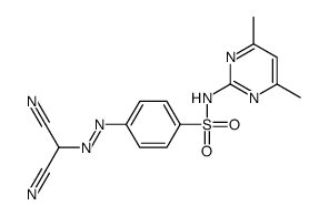 4-(dicyanomethyldiazenyl)-N-(4,6-dimethylpyrimidin-2-yl)benzenesulfonamide Structure