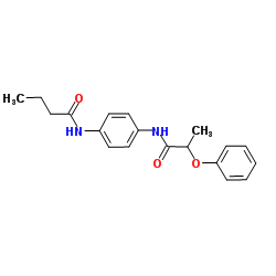N-{4-[(2-Phenoxypropanoyl)amino]phenyl}butanamide结构式