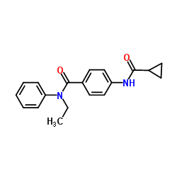 4-[(Cyclopropylcarbonyl)amino]-N-ethyl-N-phenylbenzamide Structure