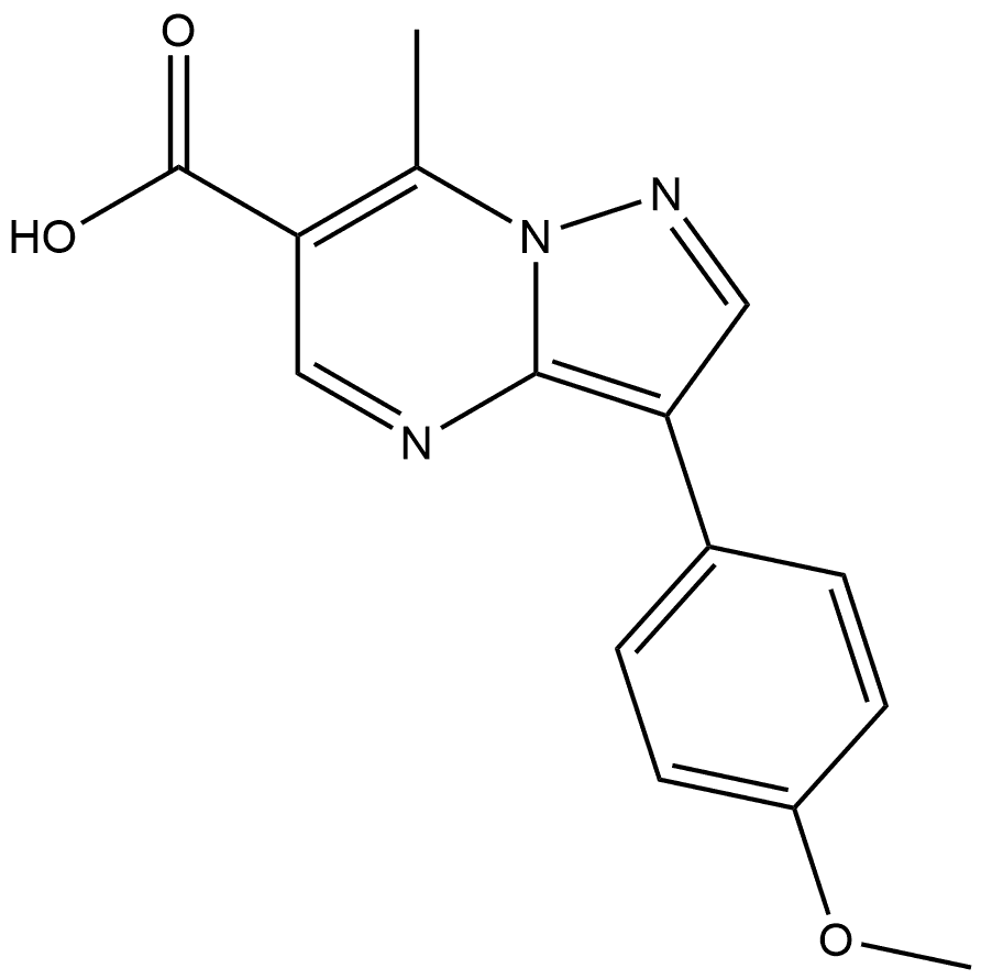 3-(4-methoxyphenyl)-7-methylpyrazolo[1,5-a]pyrimidine-6-carboxylic acid picture