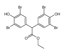 ethyl bis(3,5-dibromo-4-hydroxyphenyl)acetate结构式