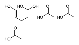 acetic acid,pent-4-ene-1,1,5-triol Structure