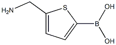 (5-(aminomethyl)thiophen-2-yl)boronic acid Structure