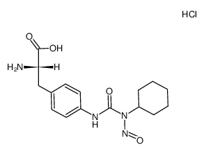 4-(N'-Nitroso-N'-cyclohexylureido)-L-phenylalanine hydrochloride结构式