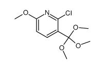 2-chloro-6-methoxy-3-(trimethoxymethyl)pyridine结构式