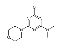 4-chloro-N,N-dimethyl-6-morpholin-4-yl-1,3,5-triazin-2-amine结构式