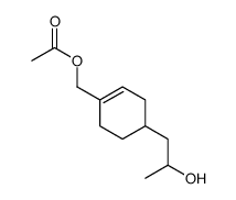[4-(2-hydroxypropyl)cyclohexen-1-yl]methyl acetate Structure