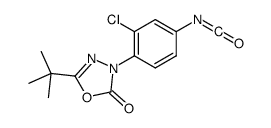 3-(2-chloro-4-isocyanatophenyl)-5-(1,1-dimethylethyl)-1,3,4-oxadiazol-2(3H)-one结构式