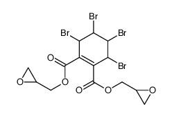 bis(oxiran-2-ylmethyl) 3,4,5,6-tetrabromocyclohexene-1,2-dicarboxylate结构式