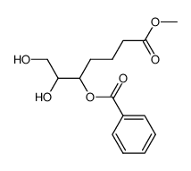 1,2-dihydroxy-7-methoxy-7-oxoheptan-3-yl benzoate结构式