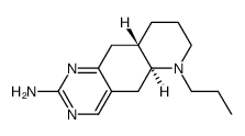 trans-(+-)-2-amino-6-n-propyl-5,5a,6,7,8,9,9a,10-octahydropyrimido-[4,5-g]quinoline结构式