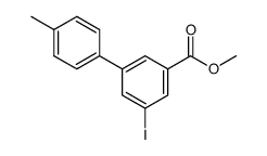 5-iodo-4′-methyl-biphenyl-3-carboxylic acid methyl ester结构式