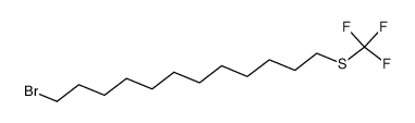 1-bromo-12-trifluoromethylsulfanyldodecane Structure