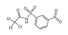 N-(trichloroacetyl)-m-nitrobenzenesulfonamide结构式