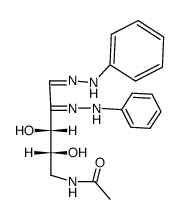 5-Acetamino-5-deoxy-D-threo-pentose-phenylosazon结构式