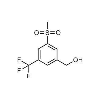 [3-甲磺酰基-5-(三氟甲基)苯基]甲醇结构式