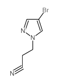 3-(4-溴-1H-吡唑-1-基)丙腈结构式