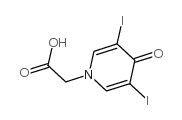 3,5-二碘-4-吡啶酮-1-乙酸结构式