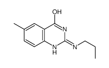 6-甲基-2-丙基氨基-3H-喹唑啉-4-酮结构式