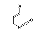 (E)-1-bromo-3-isocyanatoprop-1-ene Structure