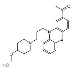 1-[10-[3-(4-methoxypiperidin-1-yl)propyl]phenothiazin-2-yl]ethanone,hydrochloride Structure