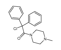 1-(chloro-diphenyl-acetyl)-4-methyl-piperazine Structure