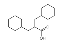 3-cyclohexyl-2-(cyclohexylmethyl)propanoic acid Structure