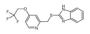 2-[[4-(2,2,2-trifluoroethoxy)pyridin-2-yl]methylsulfanyl]-1H-benzimidazole Structure