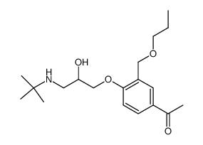 1-[4-(3-tert-Butylamino-2-hydroxy-propoxy)-3-propoxymethyl-phenyl]-ethanone Structure