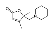 4,5-dimethyl-5-(piperidin-1-ylmethyl)furan-2-one Structure